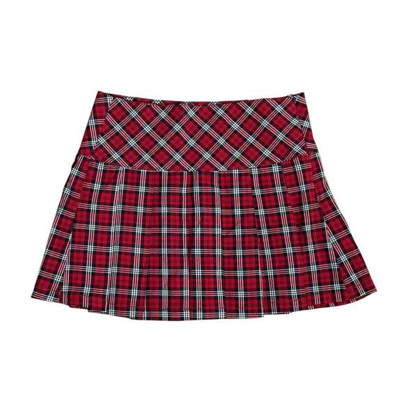American Eagle Skirt Women 12 Pleated Plaid Academia Preppy y2k Britney Spears - Picture 1 of 8